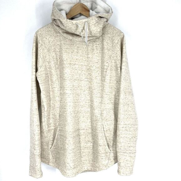 Marmot Sweatshirt Size XL Womens Tan Tashi Hoodie Sherpa Fleece Lined Pullover - Picture 1 of 9